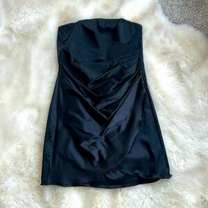 Maurice’s Little Black Strapless Mini Evening Dress Size 3/4 NWT